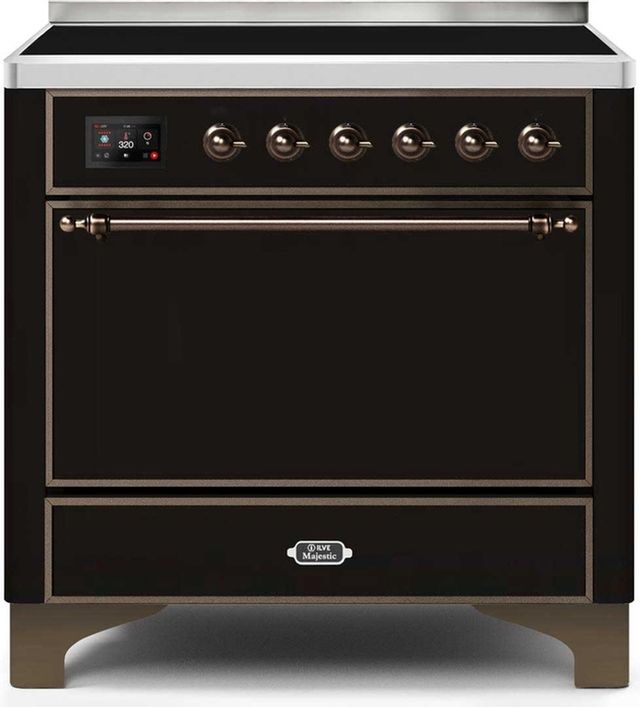 Ilve Majestic Series 36" Stainless Steel Freestanding Electric Range 18