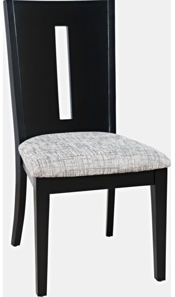Jofran Inc. Urban Icon Black and Gray Slotback Chair 1