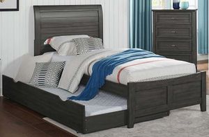 Furniture of America® Brogan Twin Gray Bed