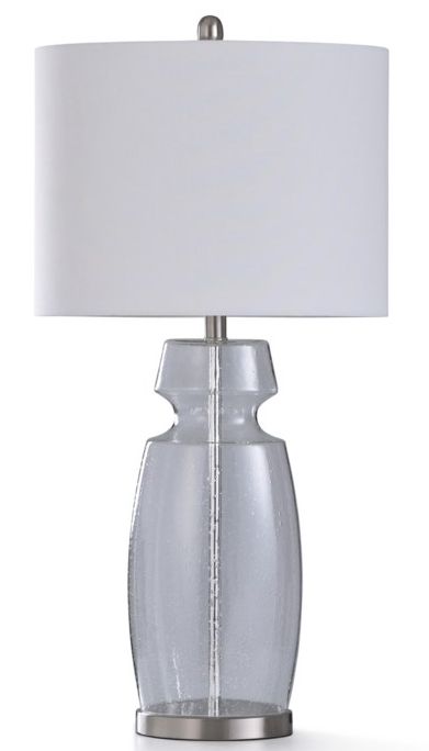Stylecraft Navaeh Clear Steel Base Table Lamp