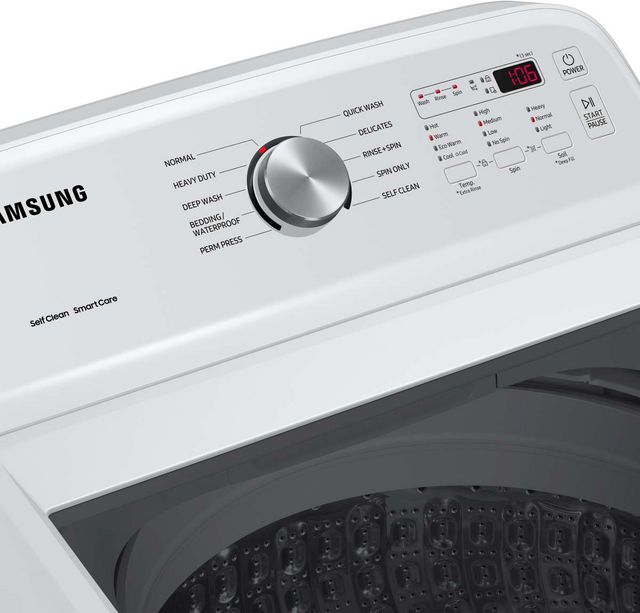 Samsung 5105 Series 4.9 Cu. Ft. White Top Load Washer 18