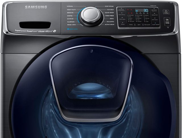Samsung 5.0 Cu. Ft. Fingerprint Resistant Black Stainless Steel Front Load Washer 4