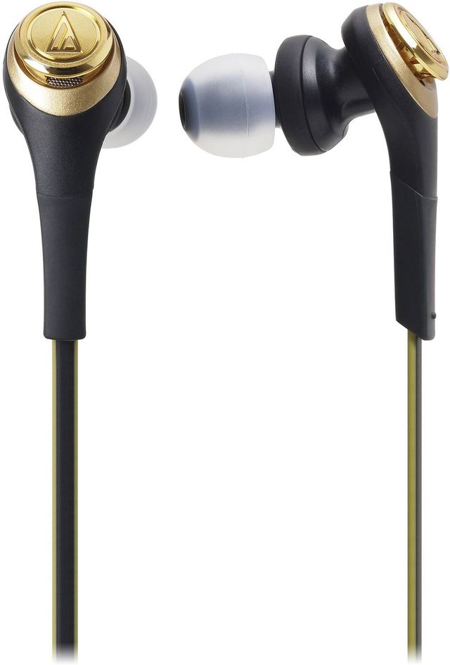 Audio-Technica® Solid Bass® Black/Gold Wireless In-Ear Headphones 3