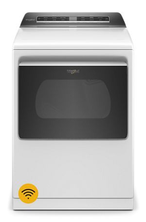 Whirlpool® 7.4 Cu. Ft. White Front Load Gas Dryer-0