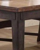 Allwood Furniture Group #120 Rustic Solid Wood Two Tone Extension Dining Table and Side Chairs 1