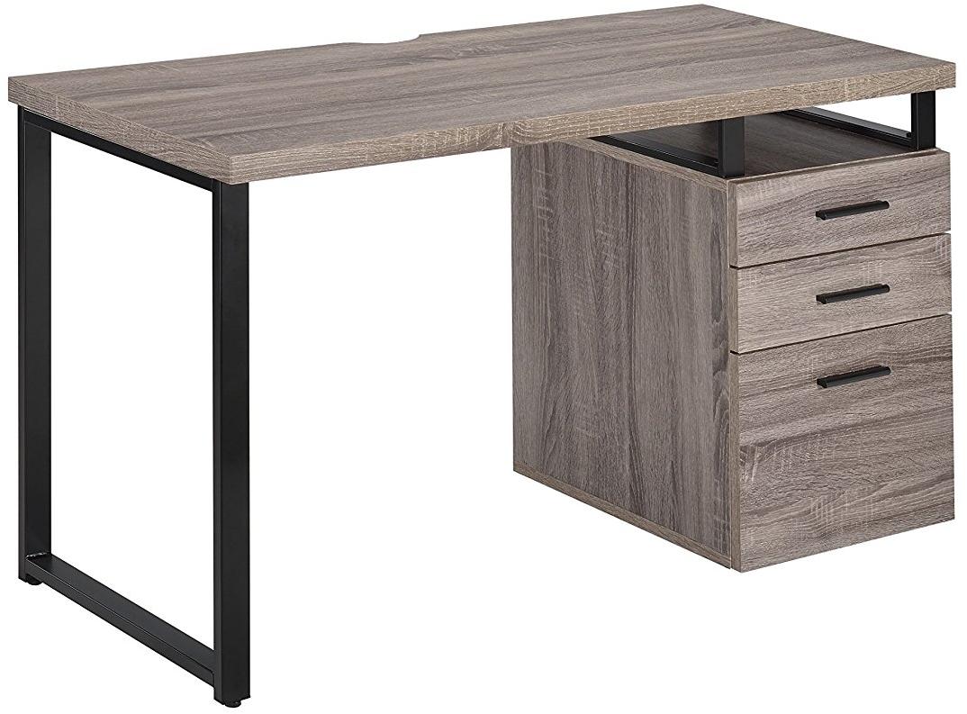 grey oak desk