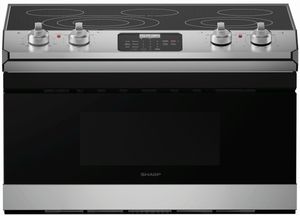Sharp® 30" Stainless Steel Electric Rangetop with Microwave Drawer
