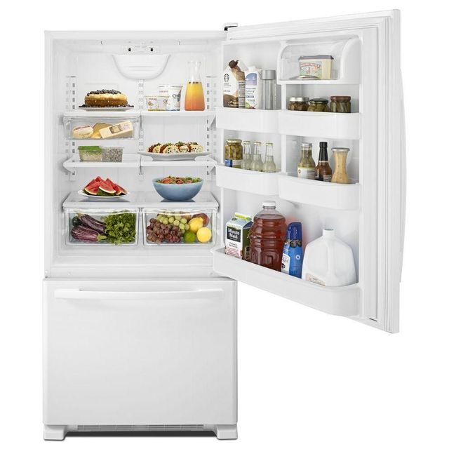 Amana® 22.1 Cu. Ft. Stainless Steel Bottom Freezer Refrigerator 21