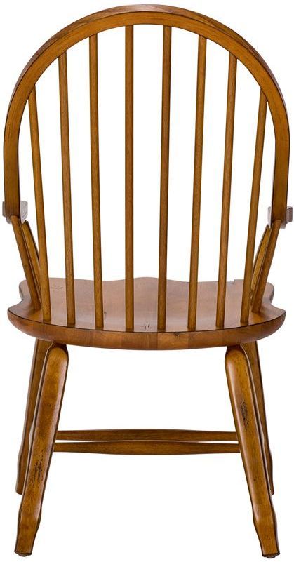 Liberty Furniture Treasures Rustic Oak Bow Back Side Chair-Black 4