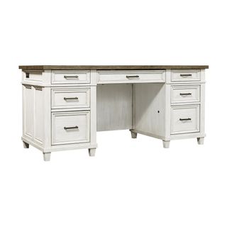 Aspenhome Caraway Aged Ivory 66 inch Executive Desk