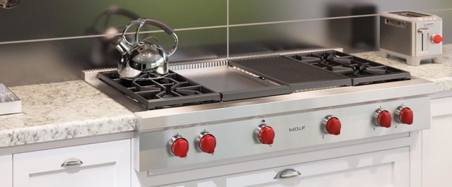 Wolf® 48" Stainless Steel Pro Style Gas Rangetop 3
