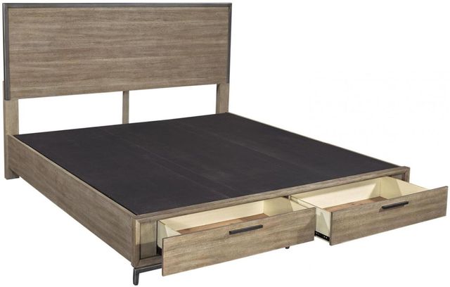 Aspenhome® Trellis Desert Brown Queen Panel Storage Bed 2