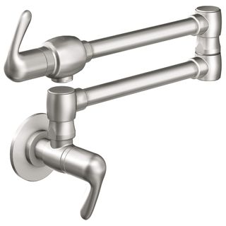 GROHE Ladylux® 1.75 GPM RealSteel 2-Handle Wall Mount Pot Filler