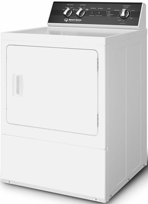 Speed Queen® DR5 7.0 Cu. Ft. White Front Load Electric Dryer-2