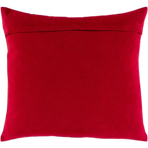 Surya Boteh Bright Red 20" x 20" Toss Pillow with Down Insert 1
