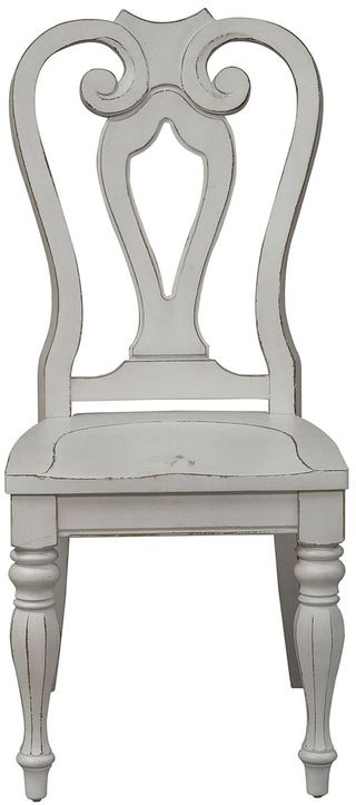Liberty Furniture Magnolia Manor Antique White Splat Back Side Chair