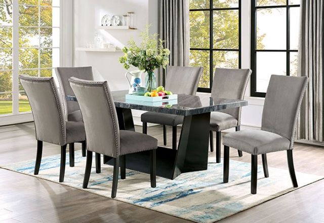 Furniture Of America® Opheim 7-piece Gray Black Dining Set 