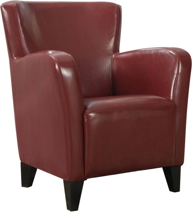Chaise d'appoint en tissu rouge Monarch Specialties®