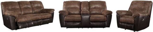 Signature Design by Ashley® Follett 3-Piece Coffee Living Room Set with Reclining Sofa