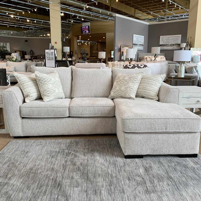 Fusion Furniture Vibrant Vision Oatmeal Sofa with Chaise-3