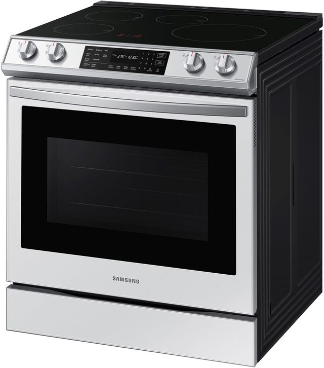 Samsung 30" White Glass Slide In Induction Range Home Appliance