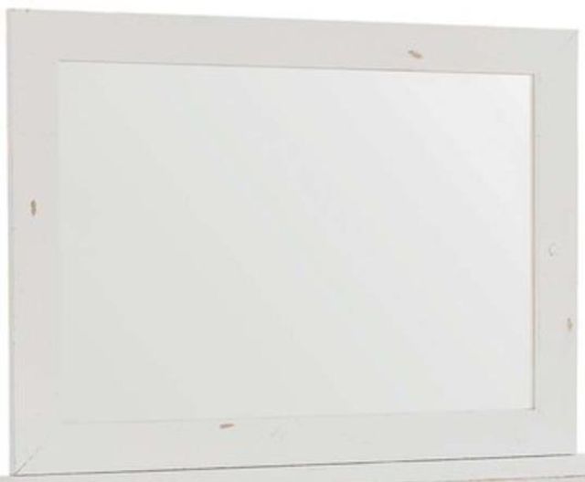 Progressive® Furniture Willow Distressed White Mirror-0
