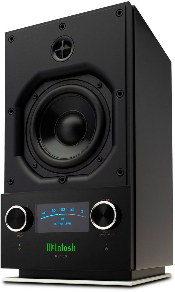 McIntosh®  5.25" x 6" Black Wireless Loudspeaker 1