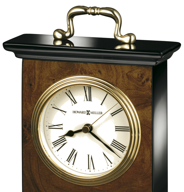 Howard Miller® Berkley Walnut Piano Mantel Clock 1