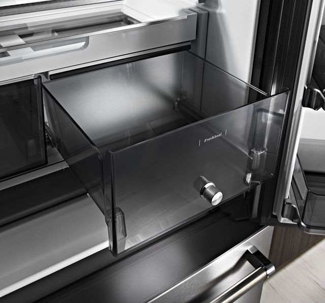 KitchenAid® Black 23.8 Cu. Ft. French Door Refrigerator-Black Stainless Steel 27