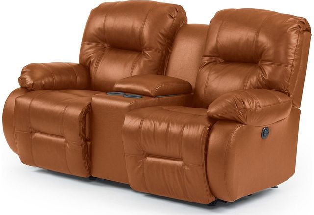  Best™ Home Furnishings Brinley Leather Power Space Saver® Console Loveseat-1