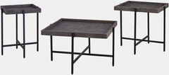 Signature Design by Ashley® Piperlyn 3-Piece Dark Brown Occasional Table Set