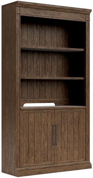 Riverside Furniture Dillon Aged Whiskey Bunching Bookcase