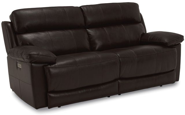 Palliser Furniture Finley Chocolate Power Reclining Sofa with Power Headrest (Integrity)