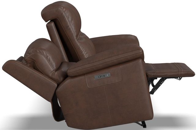 Flexsteel® Jackson Whiskey Power Reclining Sofa with Power Headrests-2