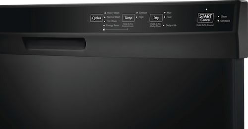 Frigidaire 24 Black Front Control Built In Dishwasher