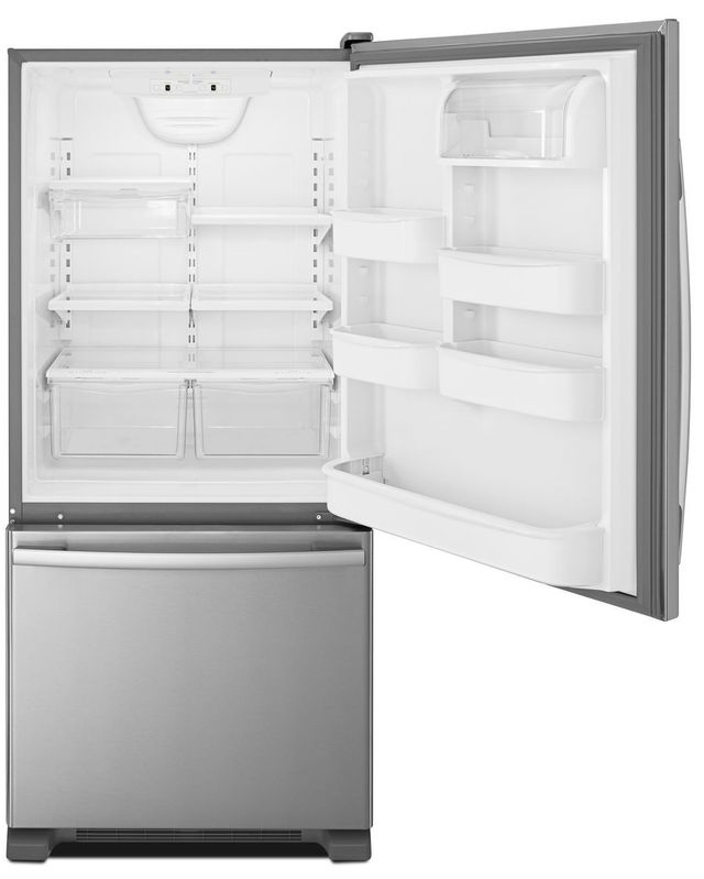 Réfrigérateur à congélateur inférieur de 29 po Amana® de 18,0 pi³ - Acier inoxydable 9