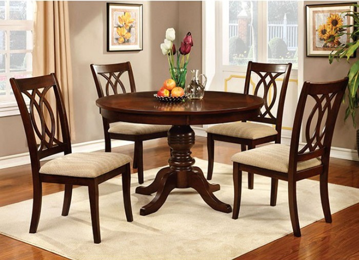 cherry brown dining table