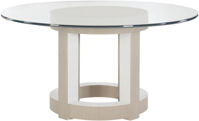 Bernhardt Axiom Gray/White 54" Round Dining Table 0