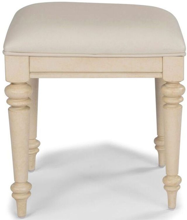 homestyles® Chambre Antiqued White Vanity Bench-0