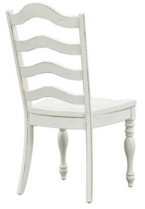 Liberty Magnolia Manor Antique White Ladder Back Side Chair-3