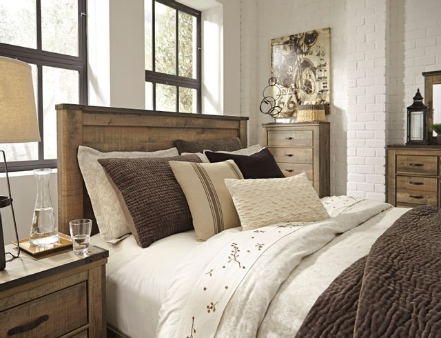 Signature Design by Ashley® Trinell Rustic Brown Queen Panel Headboard 3