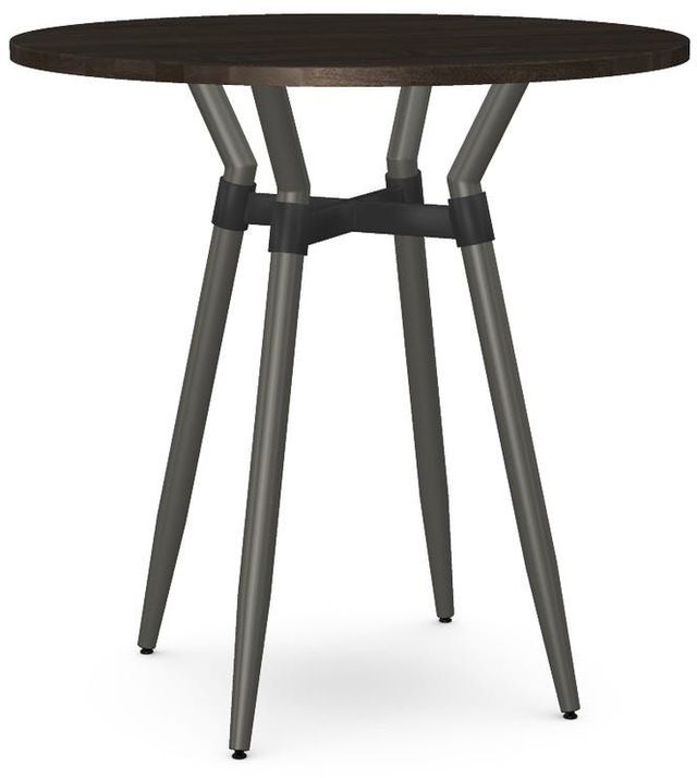 Amisco Link Solid Birch Round Bar Table 0