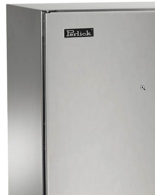 Perlick® Outdoor Signature Series Stainless Steel 24" Solid Panel Ready Door Freezer-1