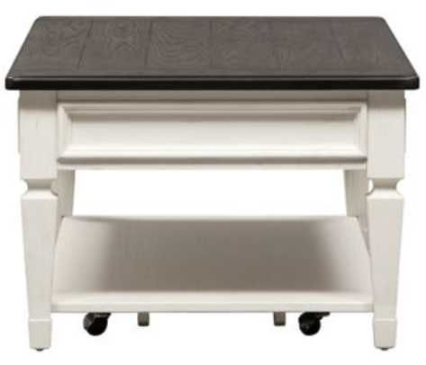 Liberty Allyson Park Wirebrushed White Cocktail Table 2