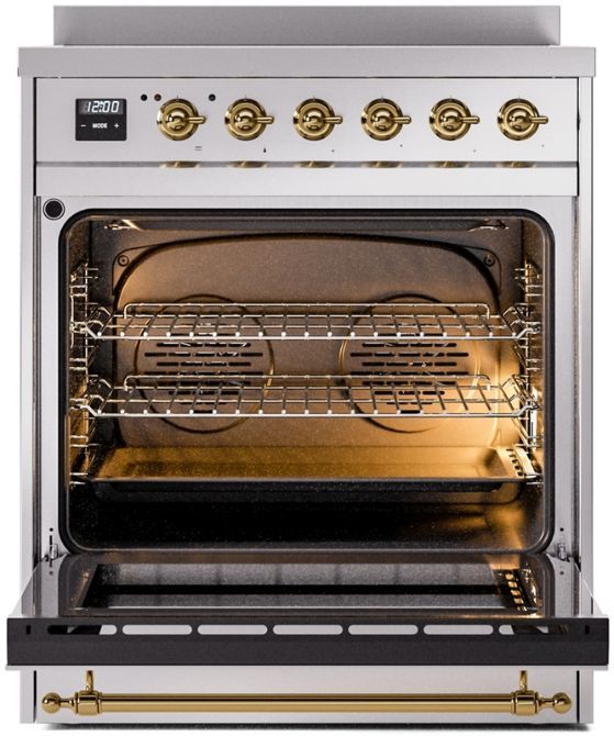 Ilve Nostalgie II 30 Stainless Steel Freestanding Induction Range