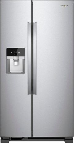 Réfrigérateur côte-à-côte de 33 po Whirlpool® de 21.4 pi³ - Acier inoxydable résistant aux traces de doigts