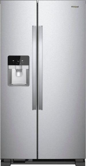 OUT OF BOX Whirlpool® 33 in. 21.4 Cu. Ft. Fingerprint Resistant Stainless Steel Side-by-Side Refrigerator