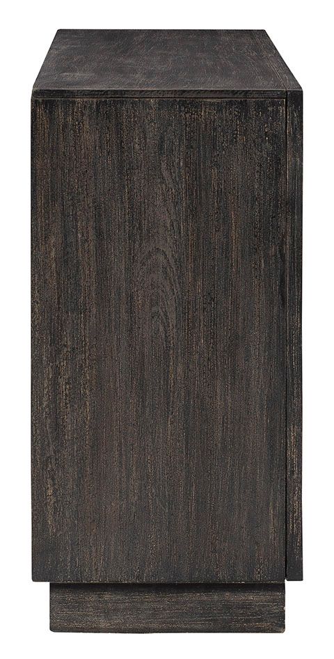 Signature Design by Ashley® Roseworth Distressed Black Accent Cabinet 2