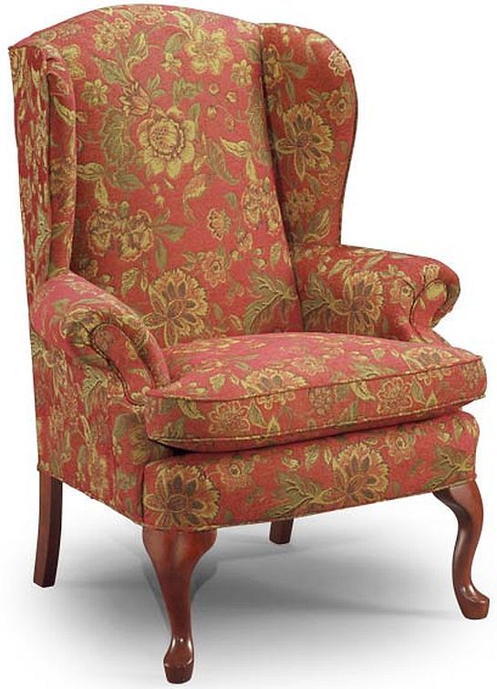 Best® Home Furnishings Sylvia Antique Black Wing Back Chair-1