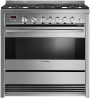 Fisher & Paykel 36" Free Standing Gas Range-Brushed Stainless Steel 0